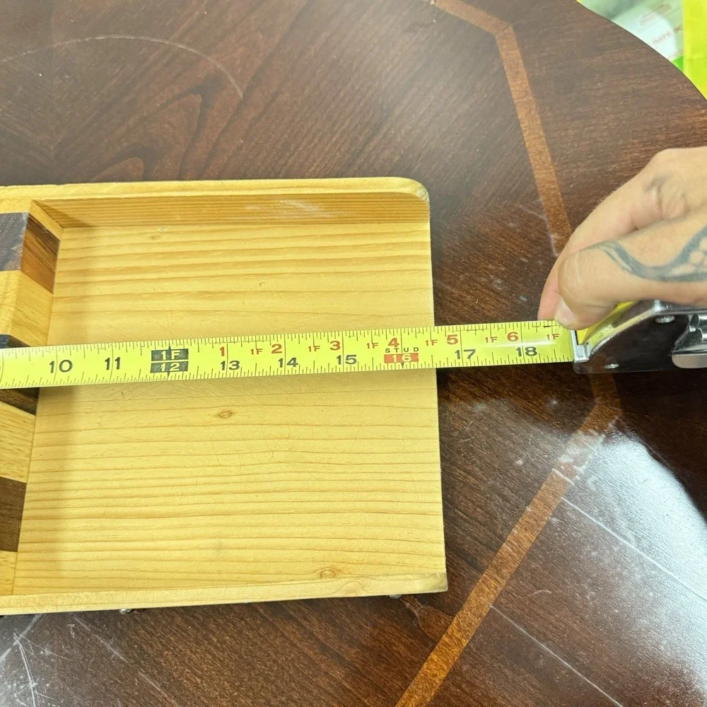 Handcrafted Wooden Cutting Board Butcher Block Tray Dust Pan Charcuterie‎
